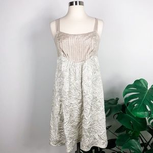 Anthro Left of Center gold Belle Ballroom dress, 6